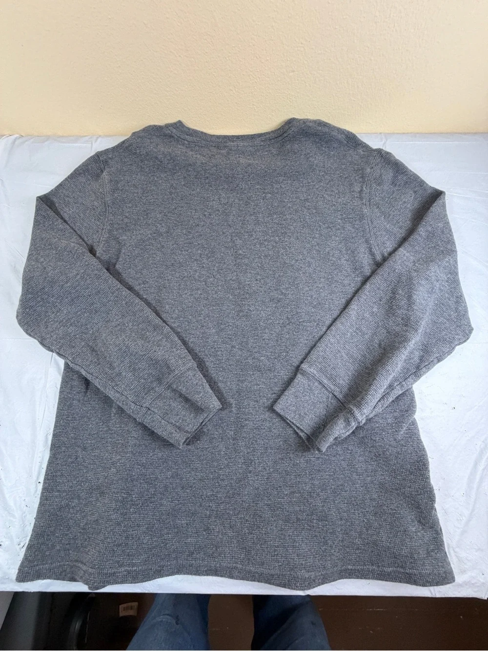 Polo by Ralph Lauren Men’s Gray V-Neck Knit Sweater